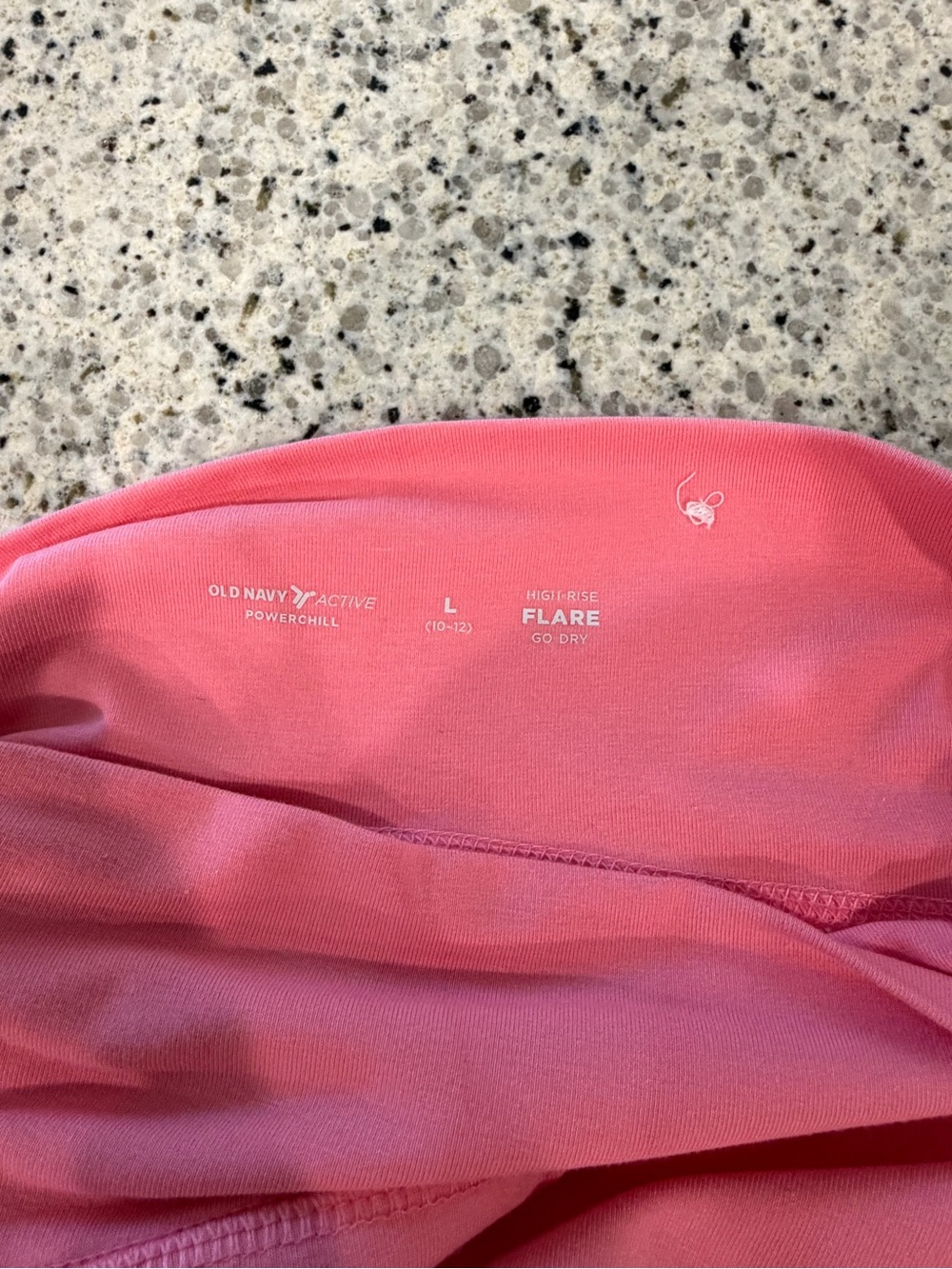 Old Navy Active PowerChill Flare Leggings Pink Size L Runs Small - Picture 4 of 6